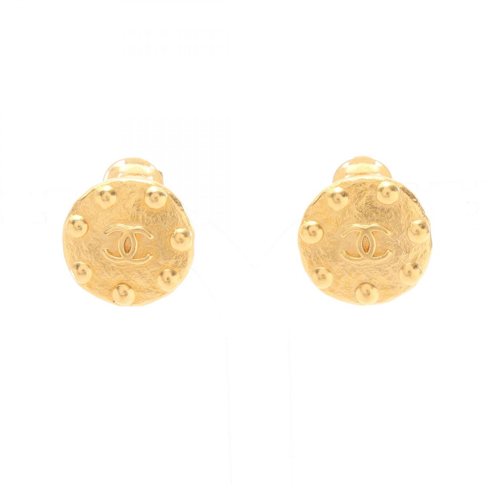 シャネル CHANEL ココマーク ドット ラウンド イヤリング ジュエリー GP（ゴールドメッキ） ゴールド系 【中古】｜RECLO（リクロ）店