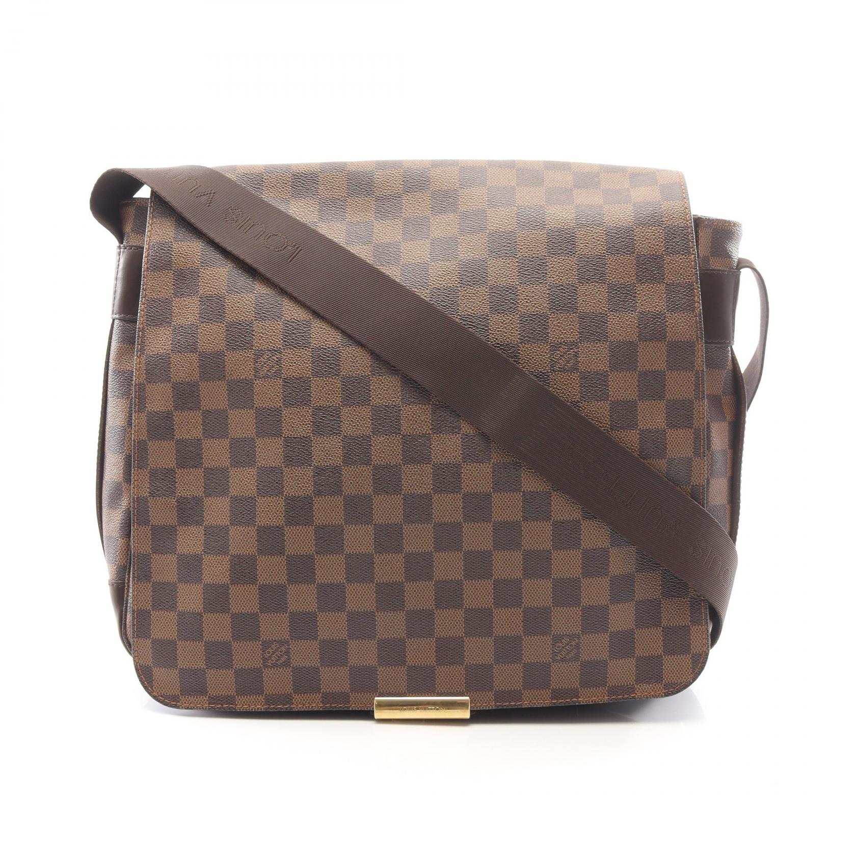 ルイ・ヴィトン LOUIS VUITTON バスティーユ ダミエエベヌ ショルダーバッグ バッグ PVCコーティングキャンバス レザー ブラウン系 N45258 【中古】｜RECLO（リクロ）店