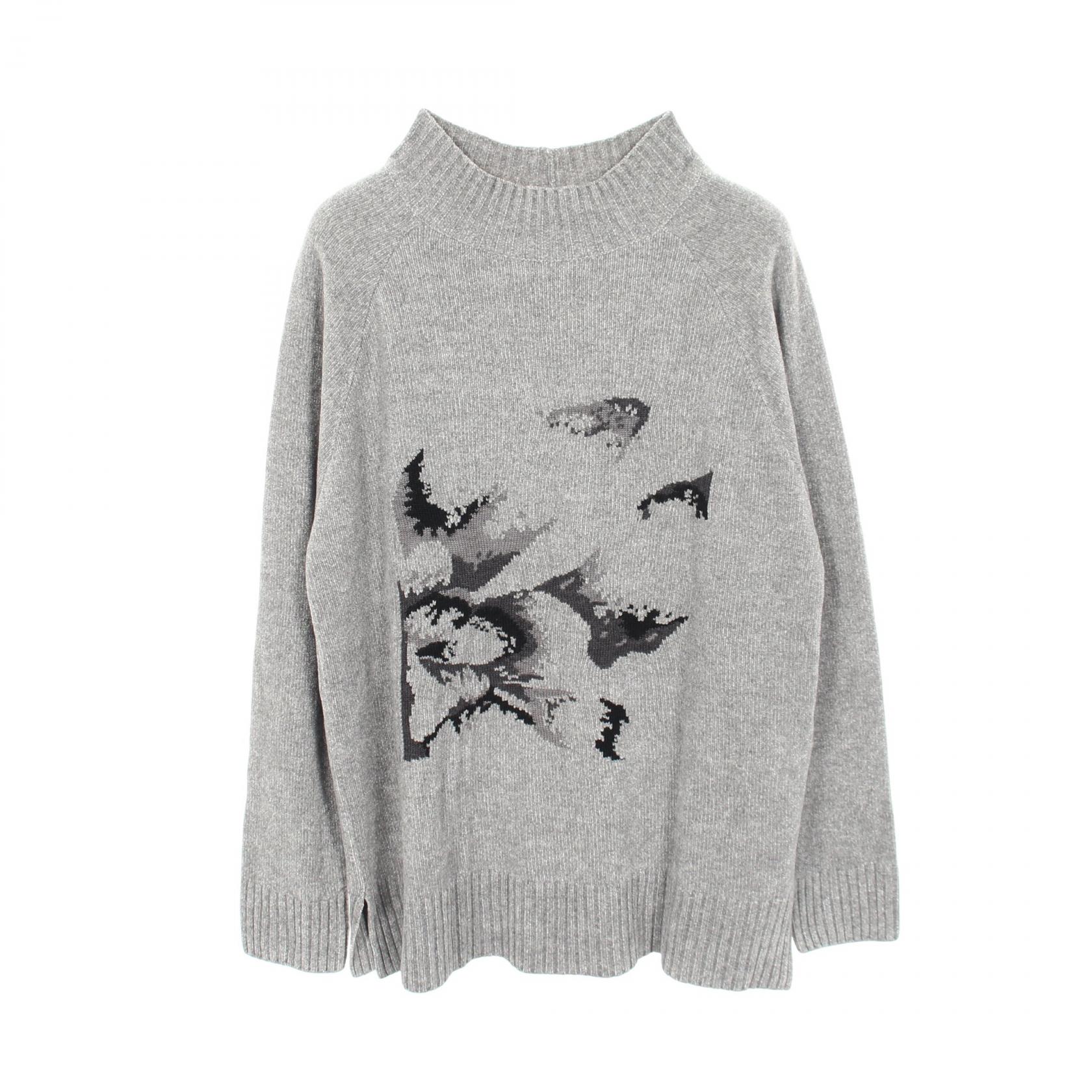 【全品ポイント11倍｜7/30 0:00-23:59】エンポリオ・アルマーニ Emporio Armani ハイネック ニット 衣料品 トップス レーヨン コットン グレー系 / ブラック系 6Z1MVG 1M26Z 【中古】｜RECLO（リクロ）店 9,317円