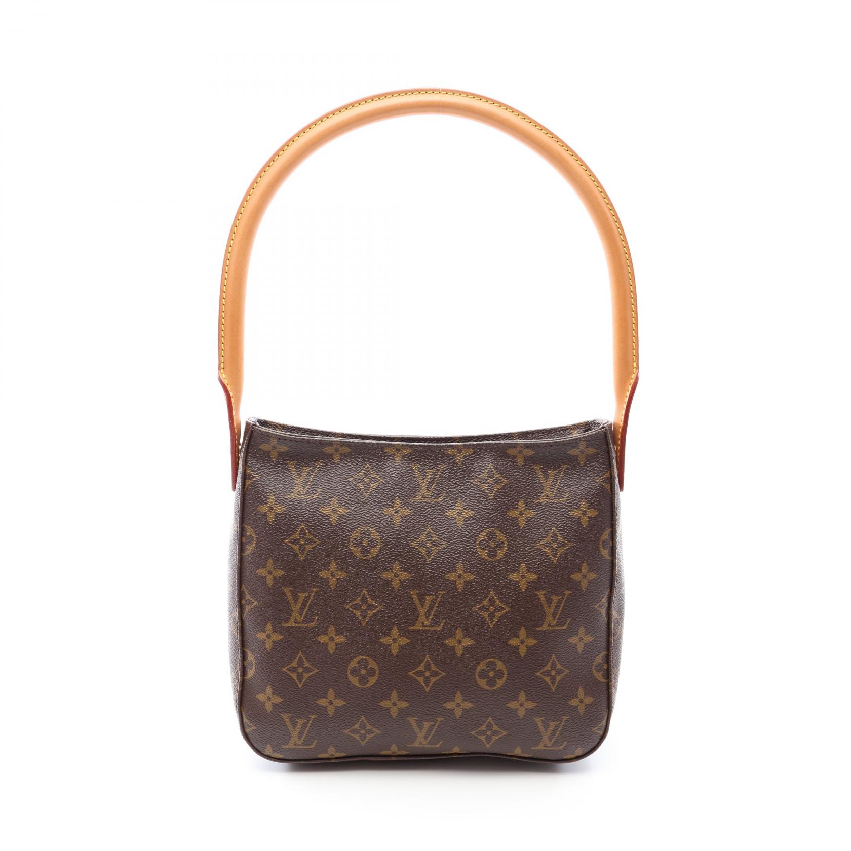 【10%OFFクーポン 7/21 10時~7/26 9:59】ルイ・ヴィトン LOUIS VUITTON ルーピングMM ショルダーバッグ バッグ PVCコーティングキャンバス レザー モノグラム ブラウン系 M51146 【中古】|RECLO(リクロ)店