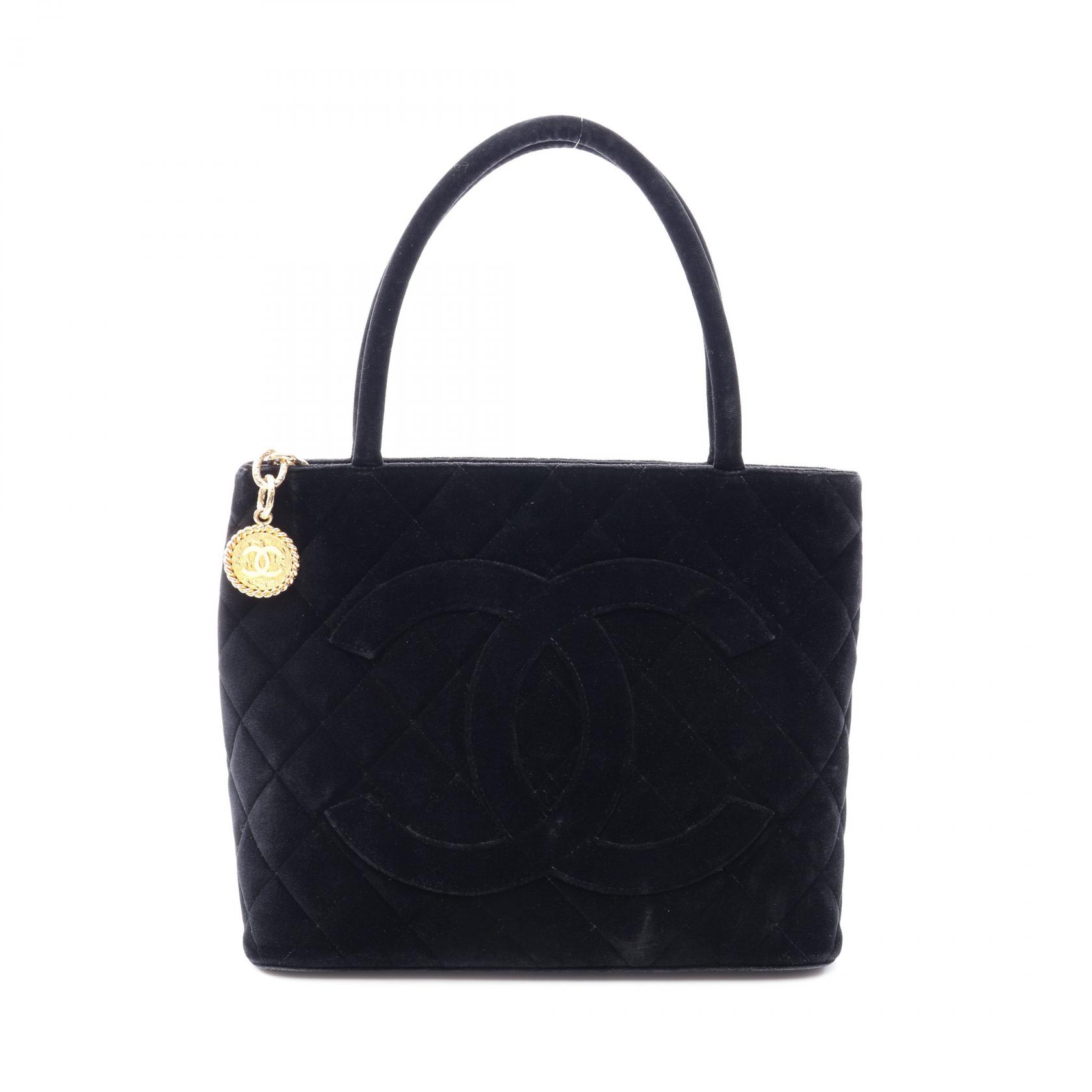 【10%OFFクーポン 7/21 10時~7/26 9:59】シャネル CHANEL 復刻トート トートバッグ バッグ ファブリック ブラック系 A01804 【中古】|RECLO(リクロ)店