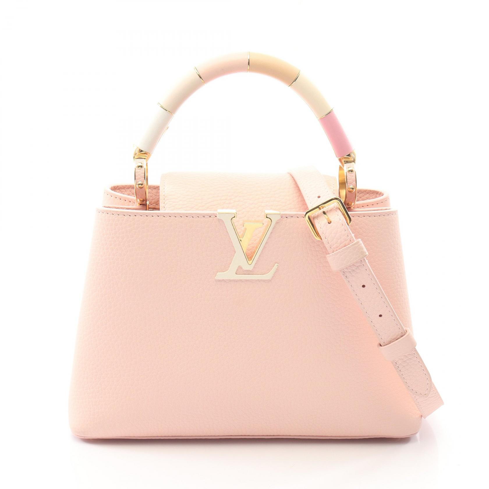 【10%OFFクーポン 7/21 10時～7/26 9:59】ルイ・ヴィトン LOUIS VUITTON カプシーヌBB 2WAY ハンドバッグ バッグ レザー ピンク系 M21345 【中古】｜RECLO（リクロ）店