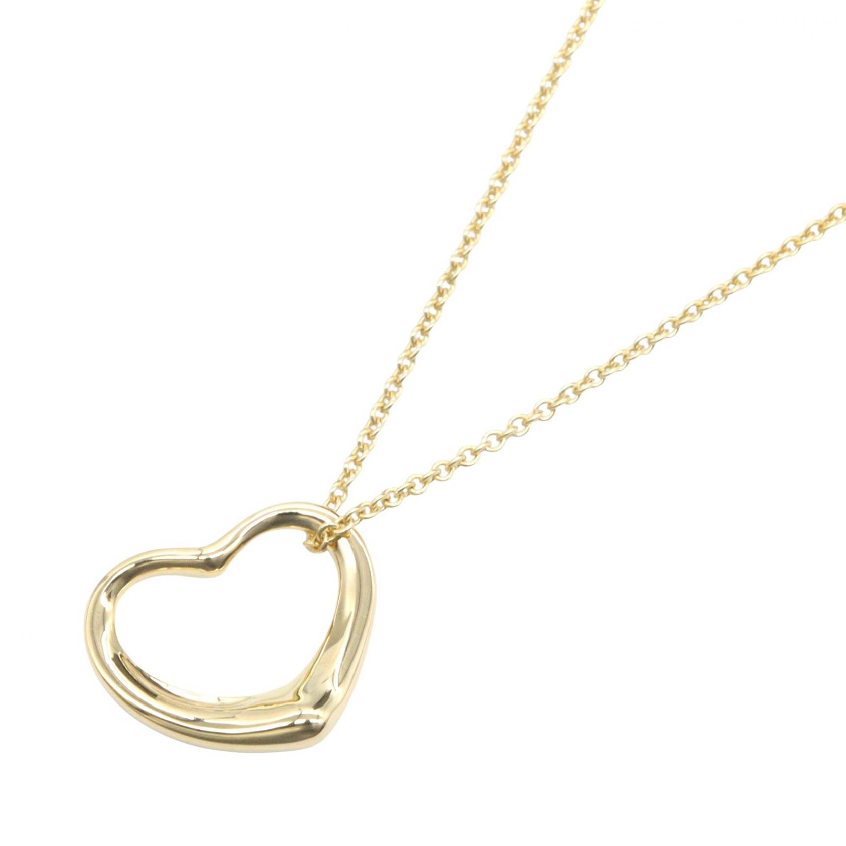 【10%OFFクーポン 7/21 10時～7/26 9:59】ティファニー TIFFANY＆CO オープンハート ネックレス ネックレス ジュエリー K18（イエローゴールド） ゴールド系 【中古】｜RECLO（リクロ）店