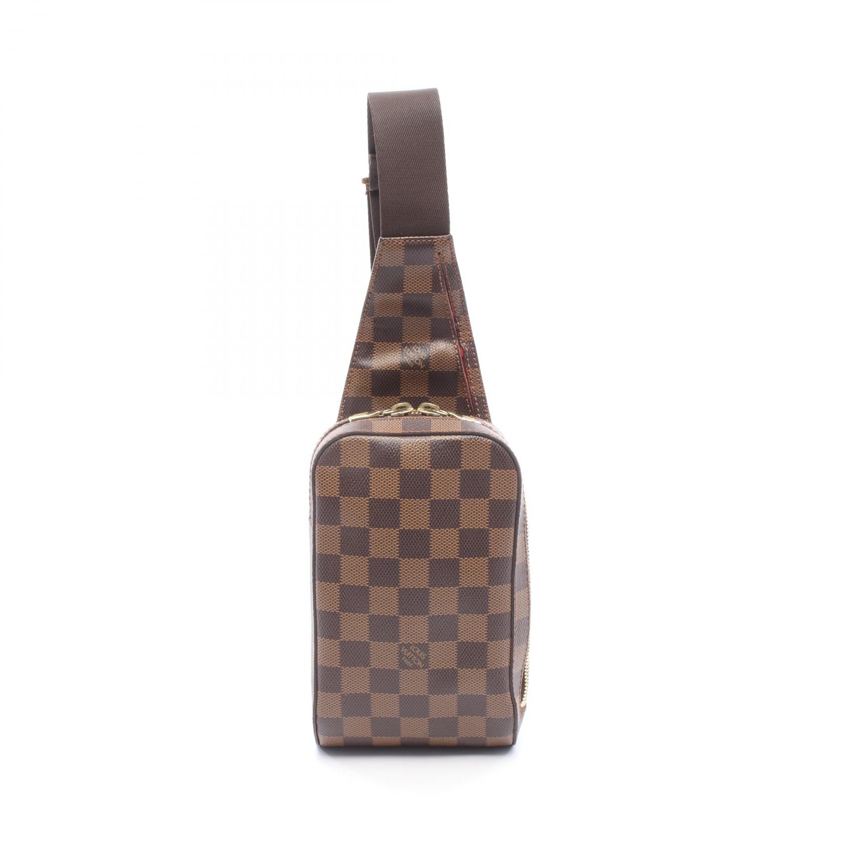 【10%OFFクーポン 7/18 0時~7/21 9:59】ルイ・ヴィトン LOUIS VUITTON ジェロニモス ダミエエベヌ ウエストバッグ ボディバッグ バッグ PVCコーティングキャンバス ブラウン系 N51994 【中古】|RECLO(リクロ)店