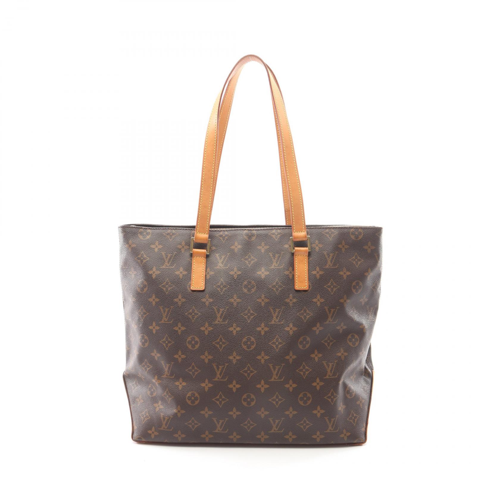 【10%OFFクーポン 7/21 10時~7/26 9:59】ルイ・ヴィトン LOUIS VUITTON カバメゾ モノグラム トートバッグ バッグ PVCコーティングキャンバス レザー ブラウン系 M51151 【中古】|RECLO(リクロ)店