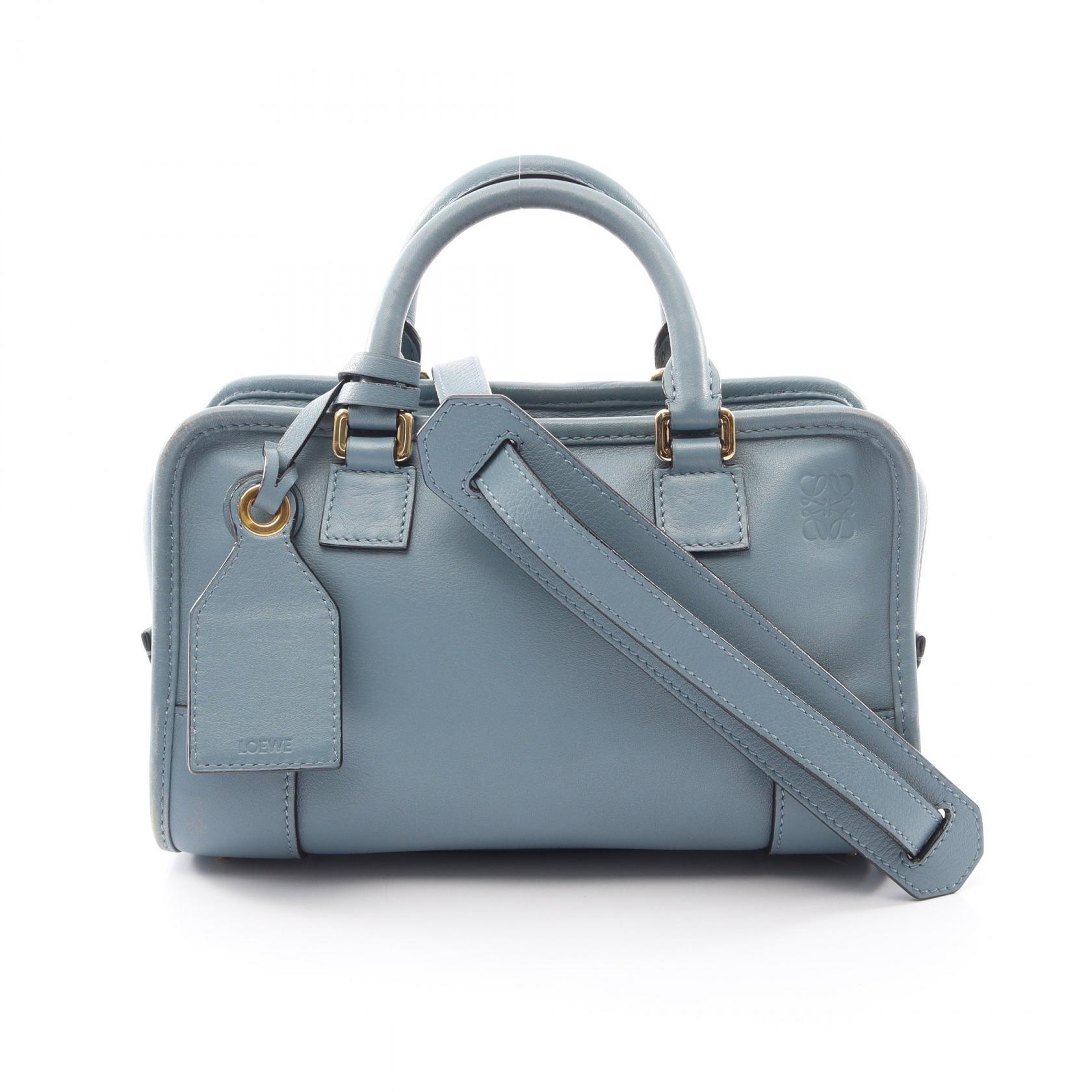 【10%OFFクーポン 7/21 10時~7/26 9:59】ロエベ LOEWE アマソナ23 2WAY ハンドバッグ バッグ レザー ブルー系 【中古】|RECLO(リクロ)店