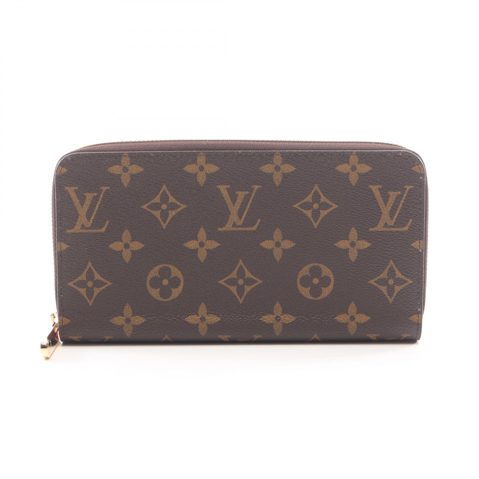 【10%OFFクーポン 7/21 10時~7/26 9:59】ルイ・ヴィトン LOUIS VUITTON ジッピーウォレット ラウンド長財布 財布 PVCコーティングキャンバス PVC モノグラム ブラウン系 / ピンク系 M41895 【中古】|RECLO(リクロ)店