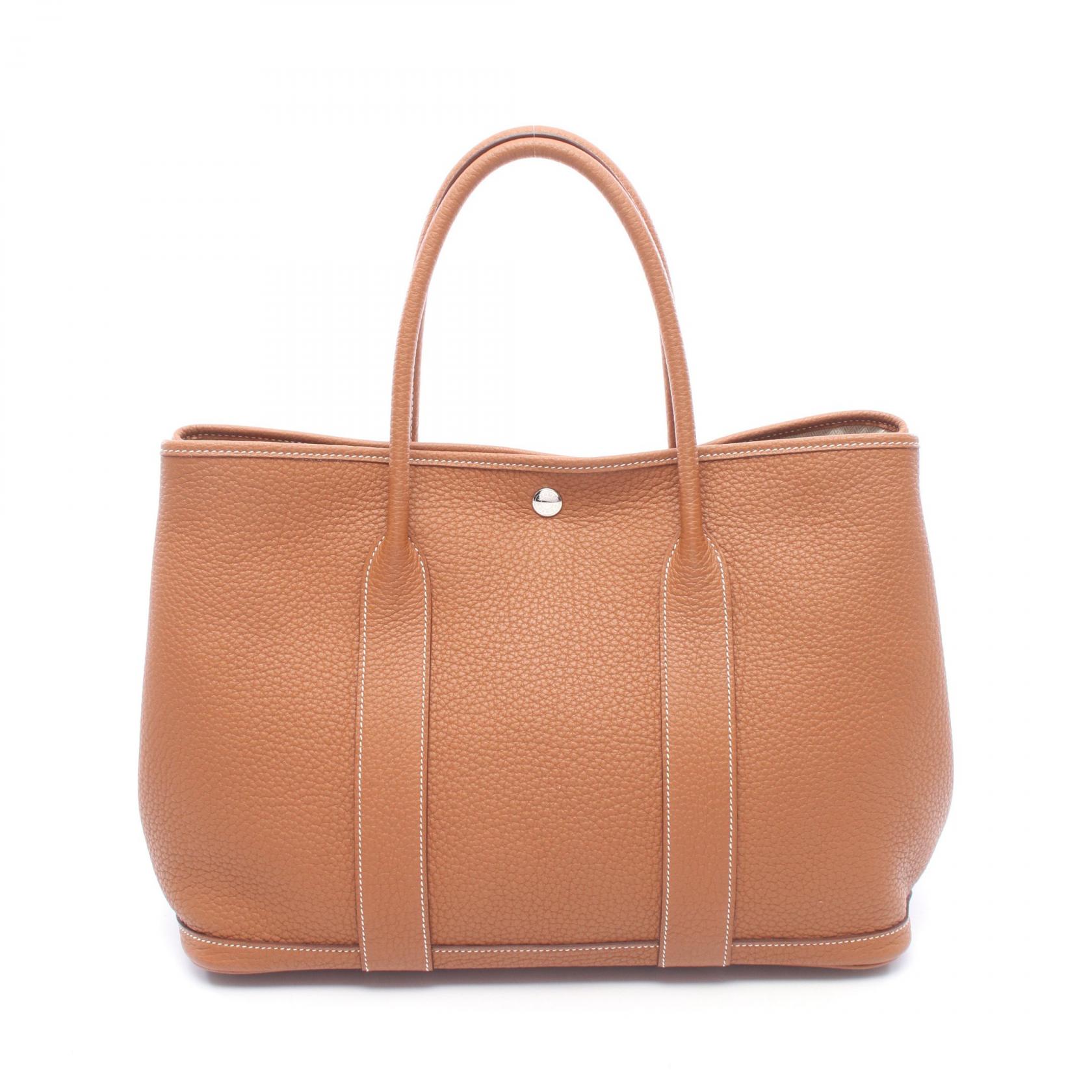 【10%OFFクーポン 7/21 10時~7/26 9:59】エルメス HERMES ガーデンパーティPM トートバッグ バッグ レザー ネゴンダ ネゴンダ ブラウン系 【中古】|RECLO(リクロ)店