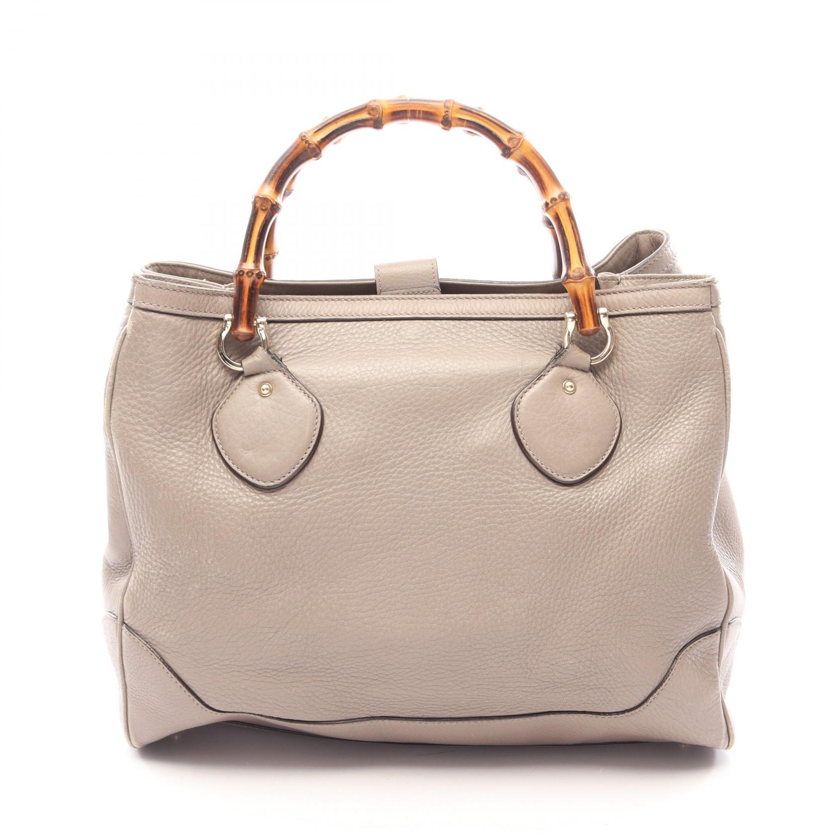【10%OFFクーポン 7/21 10時~7/26 9:59】グッチ GUCCI バンブー トートバッグ バッグ レザー ベージュ系 282317 【中古】|RECLO(リクロ)店