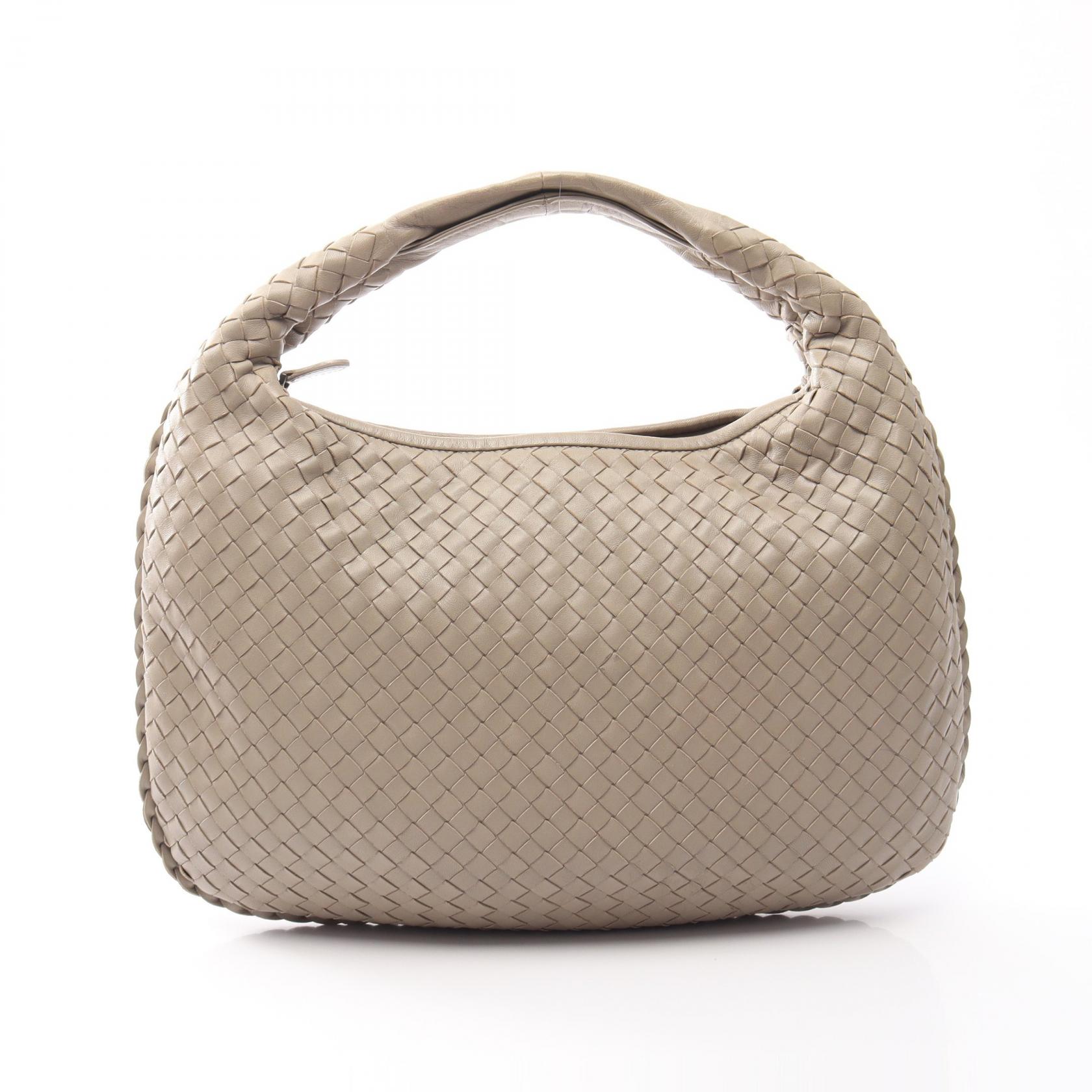 【10%OFFクーポン 7/21 10時～7/26 9:59】ボッテガヴェネタ BOTTEGA VENETA ヴェネタバッグ イントレチャート ショルダーバッグ バッグ レザー ベージュ系 115653 【中古】｜RECLO（リクロ）店