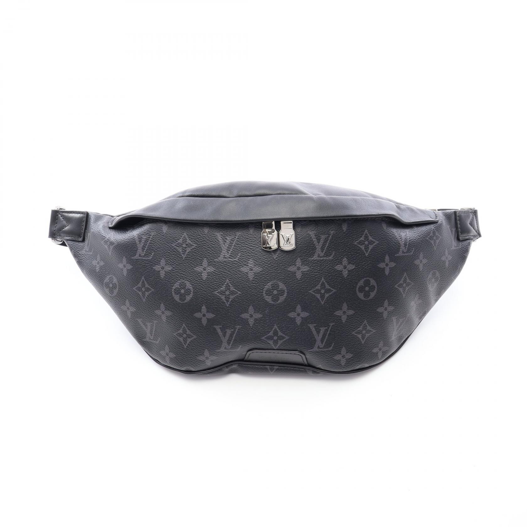【10%OFFクーポン 7/21 10時～7/26 9:59】ルイ・ヴィトン LOUIS VUITTON ディスカバリー バムバッグ モノグラムエクリプス ウエストバッグ ボディバッグ バッグ PVCコーティングキャンバス レザー ブラック系 M44336 【中古】｜RECLO（リクロ）店