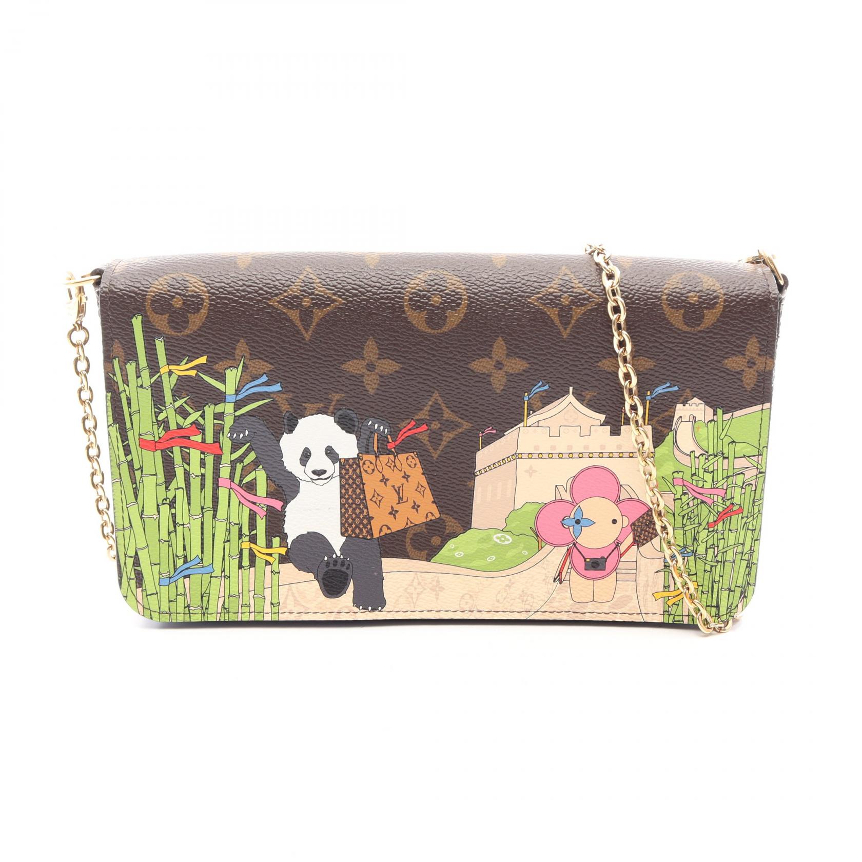 【10%OFFクーポン 7/12 10時～7/26 9:59】ルイ・ヴィトン LOUIS VUITTON ポシェット フェリシー モノグラム ヴィヴィエンヌ ショルダーバッグ バッグ PVCコーティングキャンバス モノグラム・ヴィヴィエンヌ ブラウン系 / マルチカラー M80992 【中古】｜RECLO（リクロ）店 143,000円