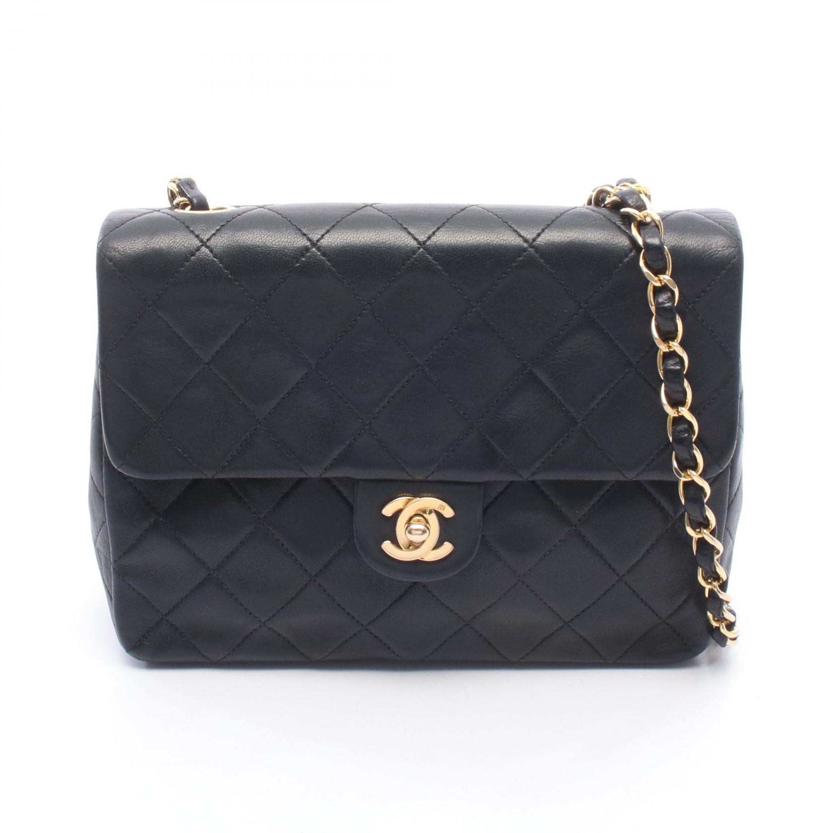 シャネル CHANEL ミニマトラッセ20 ショルダーバッグ バッグ ラムスキン(羊革) ブラック系 【中古】|RECLO(リクロ)店