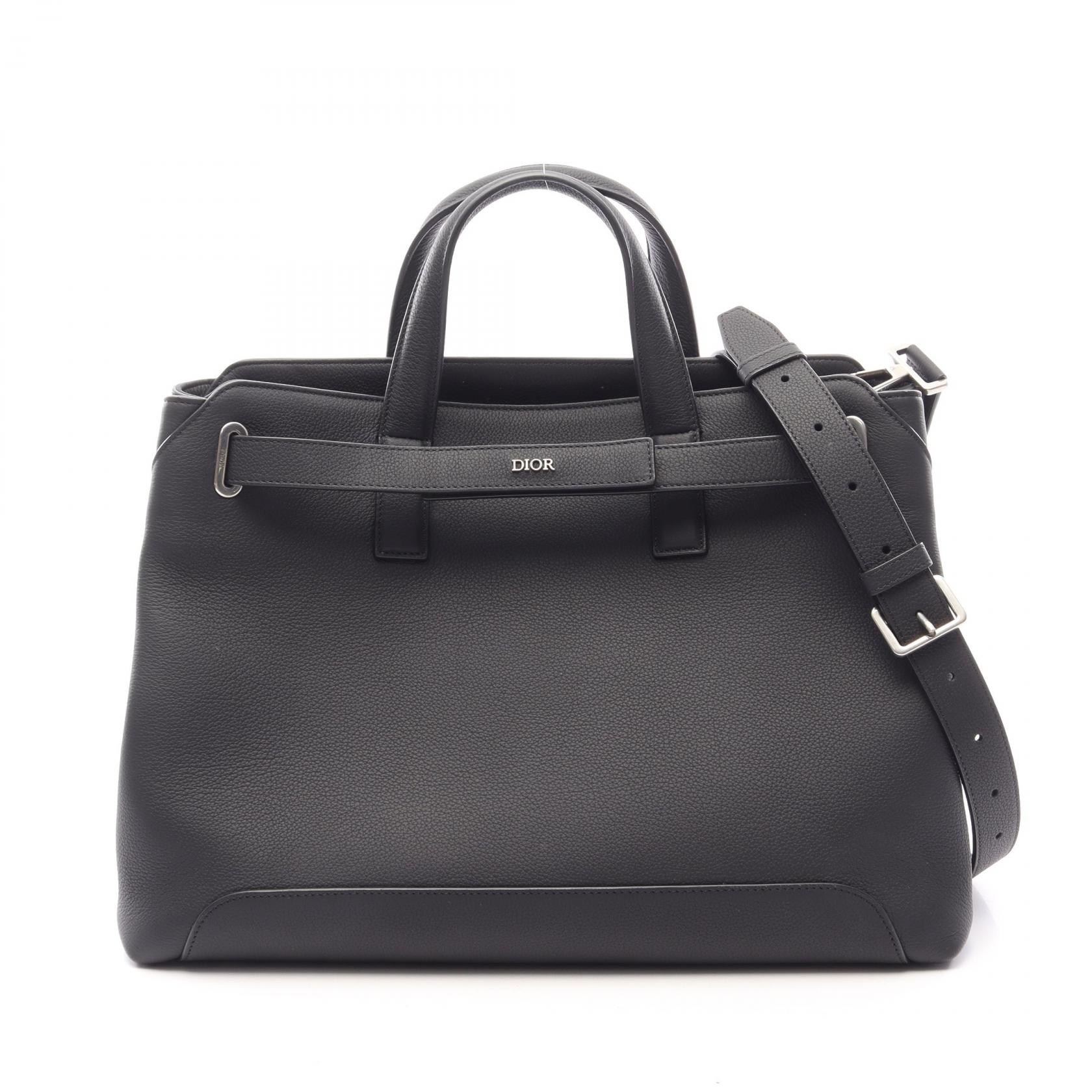 ディオール Dior Normandie ミディアム 2WAY トートバッグ バッグ レザー ブラック系 1LLSH260KEN_H00N 【中古】｜RECLO（リクロ）店