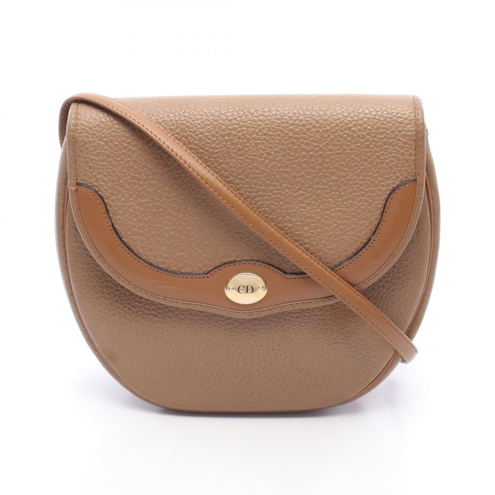 ディオール Dior CD金具 ショルダーバッグ バッグ レザー ブラウン系 【中古】｜RECLO（リクロ）店