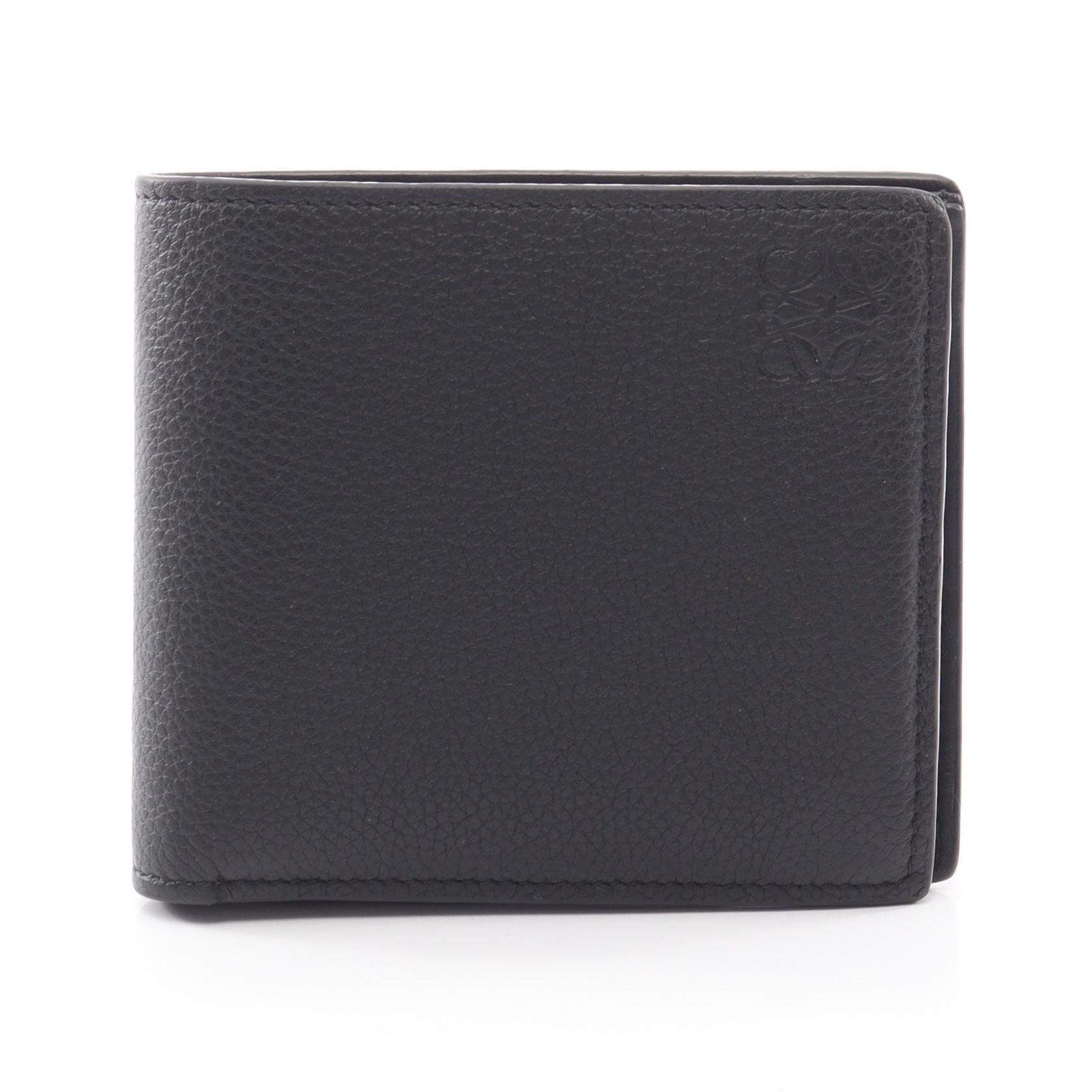 ロエベ LOEWE アナグラム 二つ折り財布 財布 レザー ブラック系 【中古】｜RECLO（リクロ）店