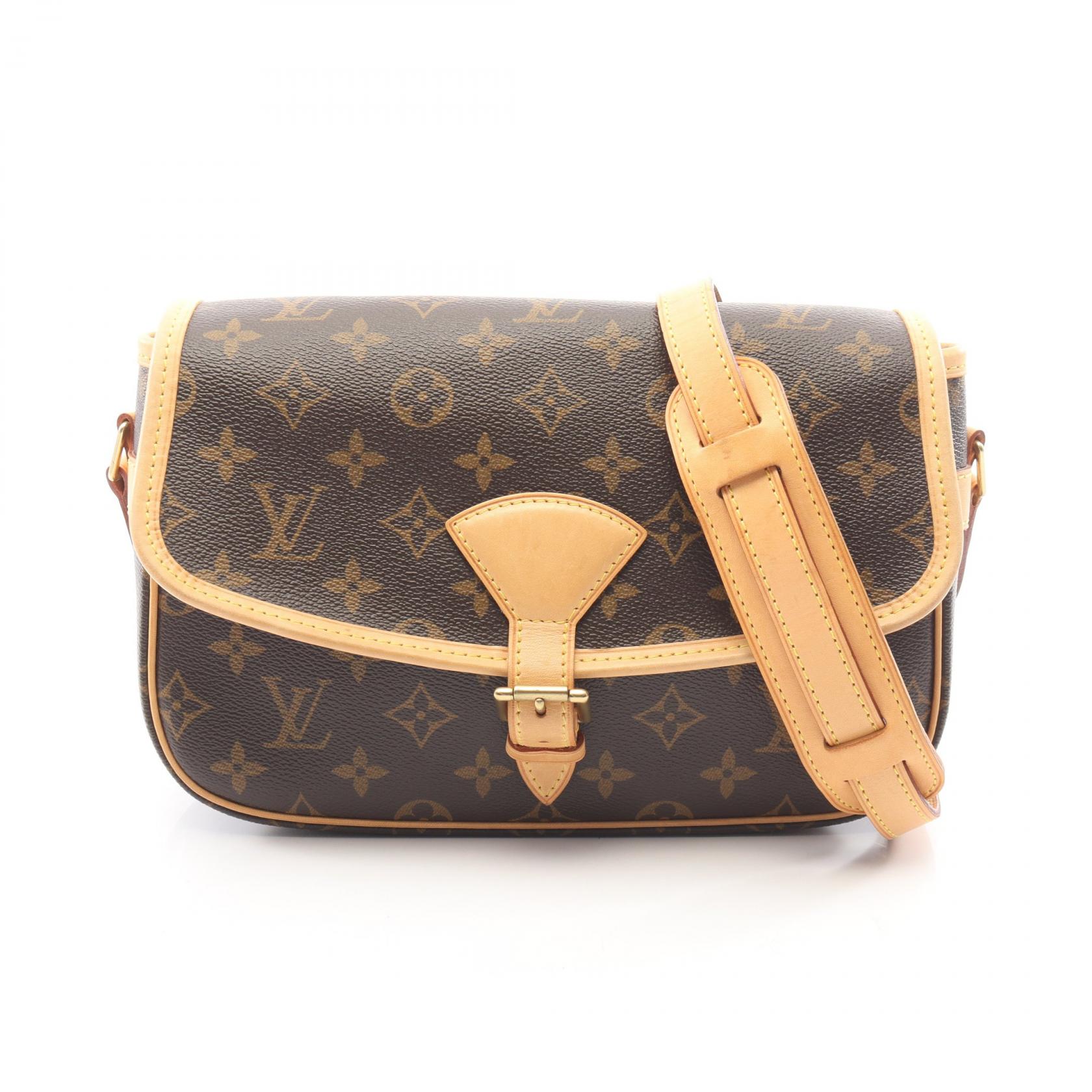 【全品ポイント11倍｜7/30 0:00-23:59】ルイ・ヴィトン LOUIS VUITTON ソローニュ モノグラム ショルダーバッグ バッグ PVCコーティングキャンバス レザー ブラウン系 M42250 【中古】｜RECLO（リクロ）店