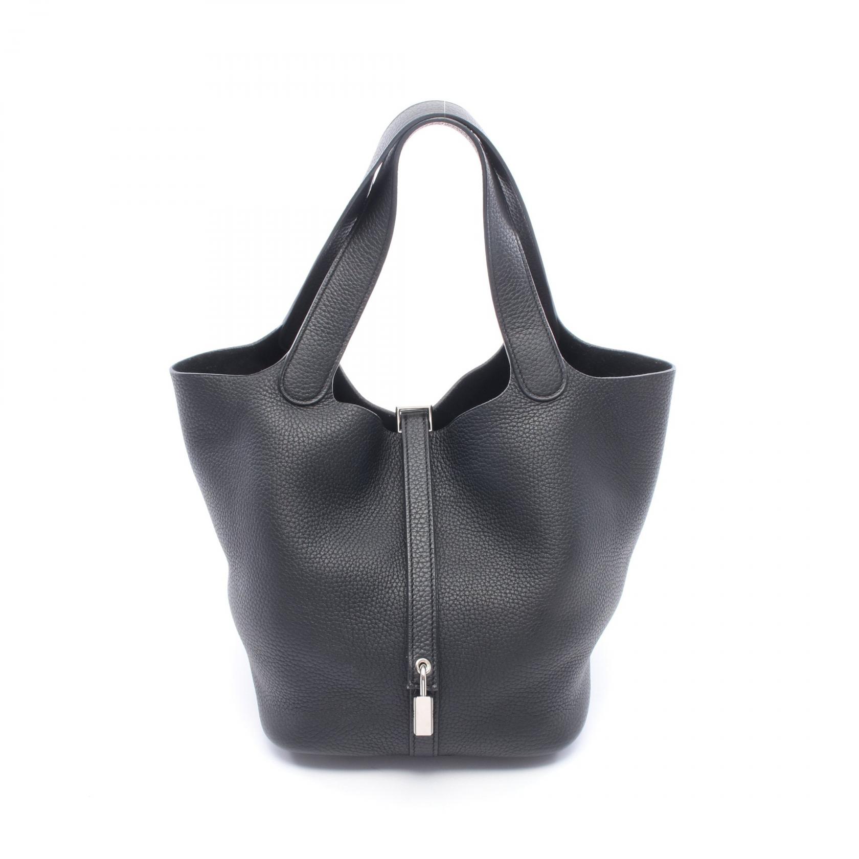 エルメス HERMES ピコタンロックMM ハンドバッグ バッグ トリヨンクレマンス トリヨンクレマンス ブラック系 【中古】｜RECLO（リクロ）店