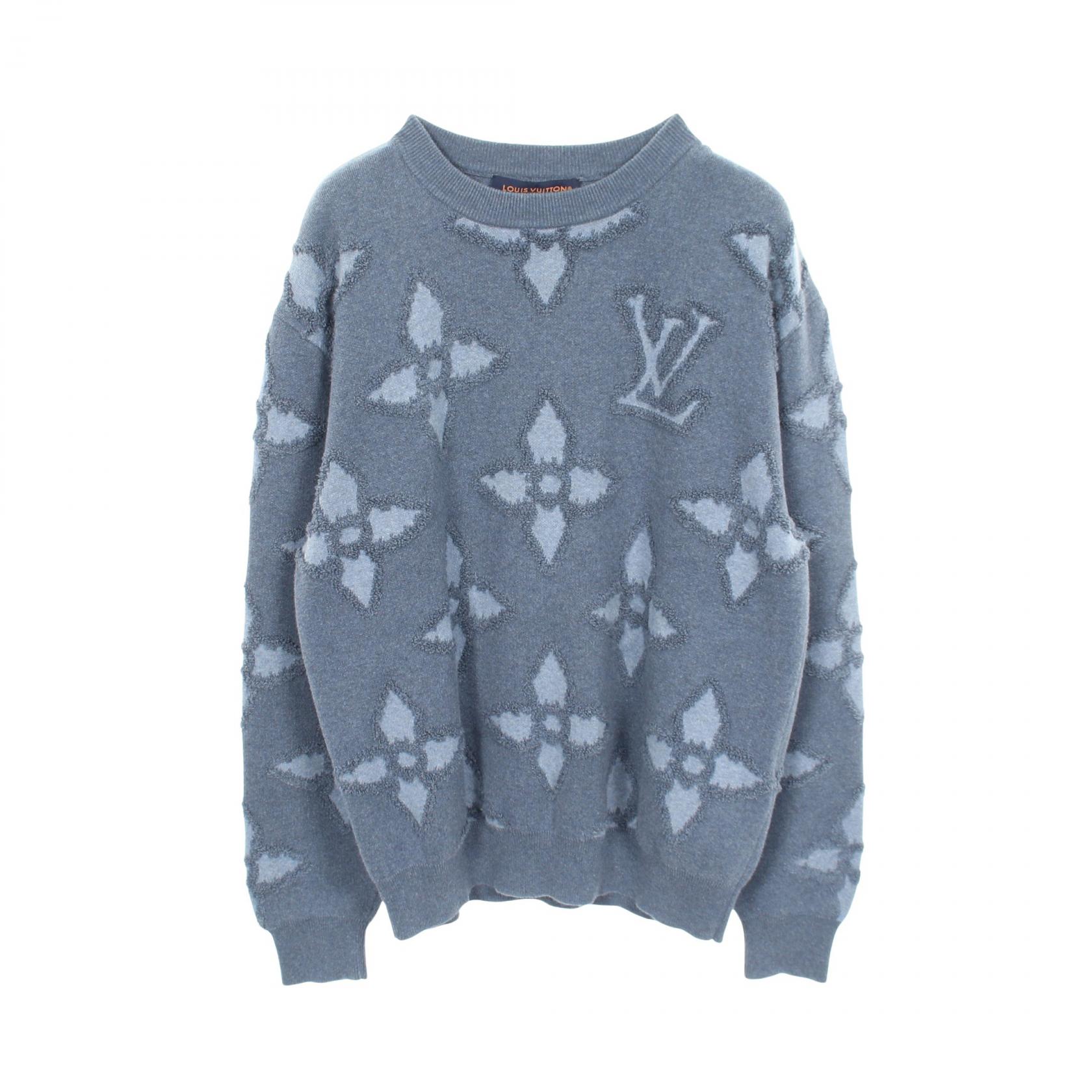 ルイ・ヴィトン LOUIS VUITTON モノグラムジャガード ニット 衣料品 トップス コットン ブルー系 RM251MM NP8 HSN10W 【中古】｜RECLO（リクロ）店