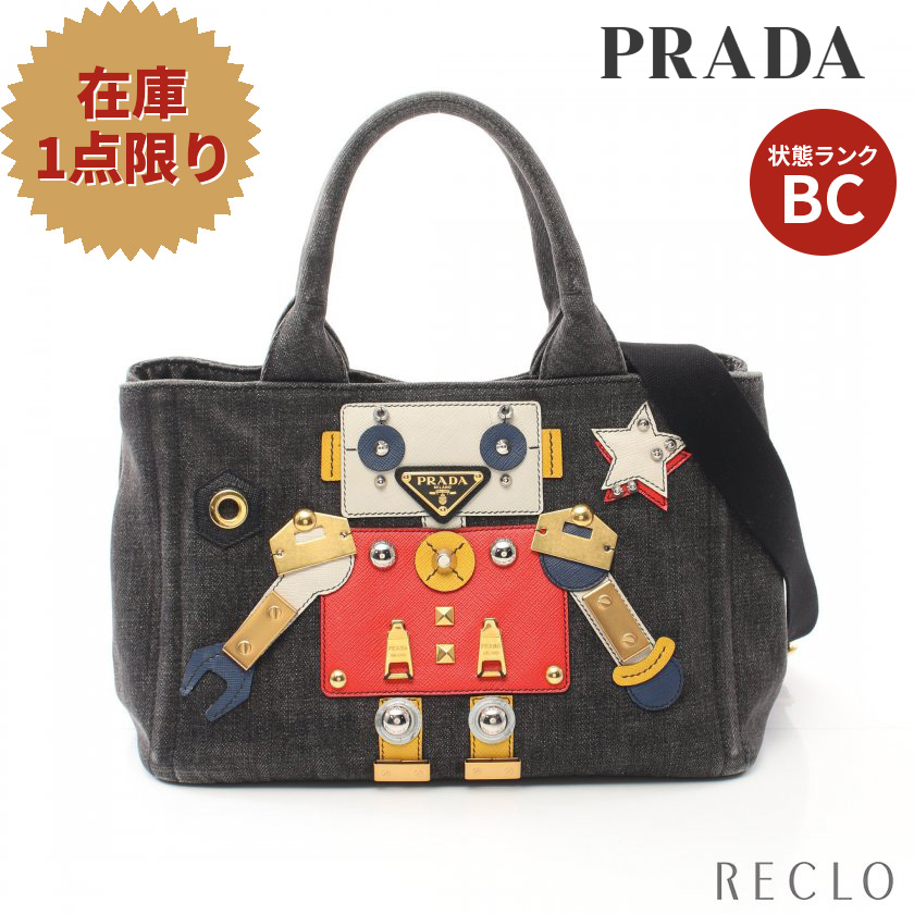 人気の雑貨がズラリ！ プラダ PRADA CANAPA カナパ DENIM ROBOT