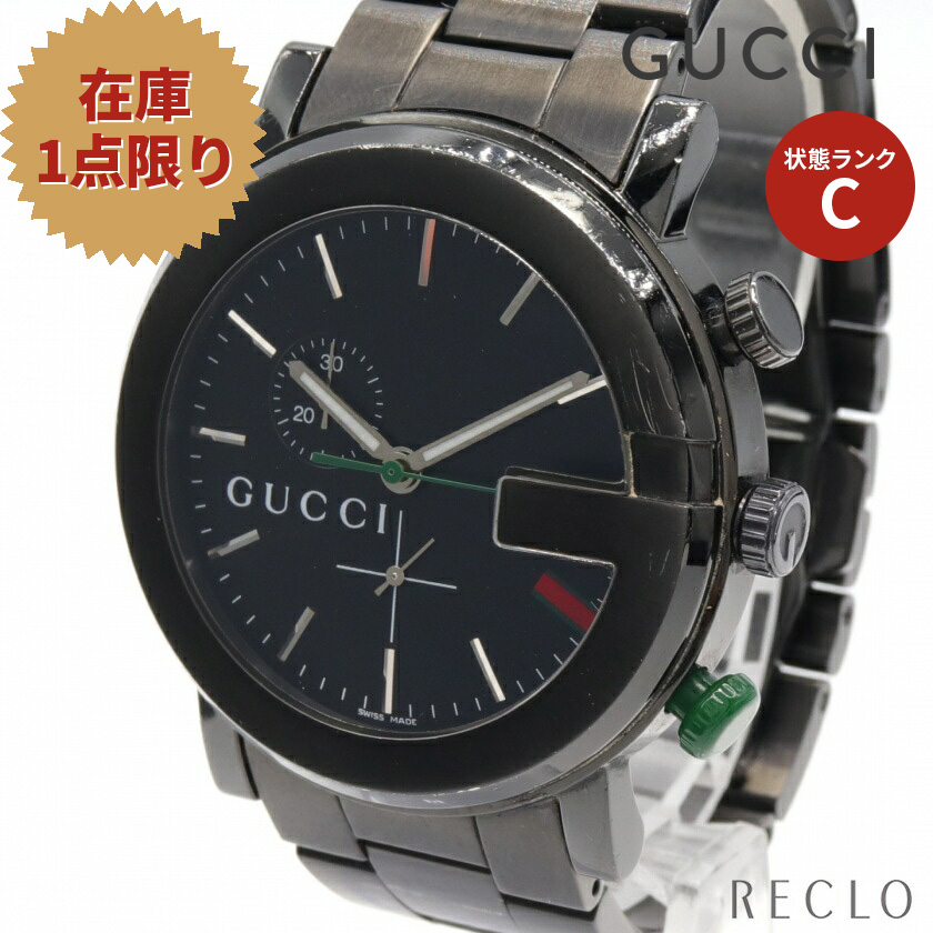 新素材新作 グッチ GUCCI Gフェイス Gクロノ メンズ 腕時計 クオーツ