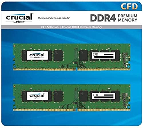 CFD販売 デスクトップPC用メモリ DDR4-3200 (2933・2666対応) (PC4-25600) 8GB×2枚 (16GB) 相性 無期限 288pin Crucial by Micron W4U3200CM-8GR