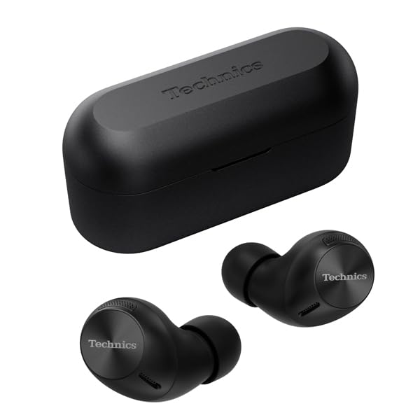 テクニクス ワイヤレスイヤホン EAH-AZ40M2-K ブラック bluetooth ノイズキャンセリング 3台マルチポイント IPX4 LDAC対応 ハイレゾ音質再生 アプリ対応