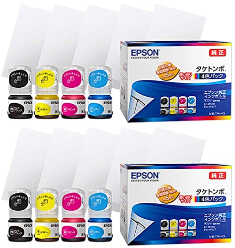 EPSON 増量タケトンボ 純正 未使用 インクボトル 4色 セット TAK-4CL 純正プリンターインク タケトンボ (各12ml) 4色パック EPSON