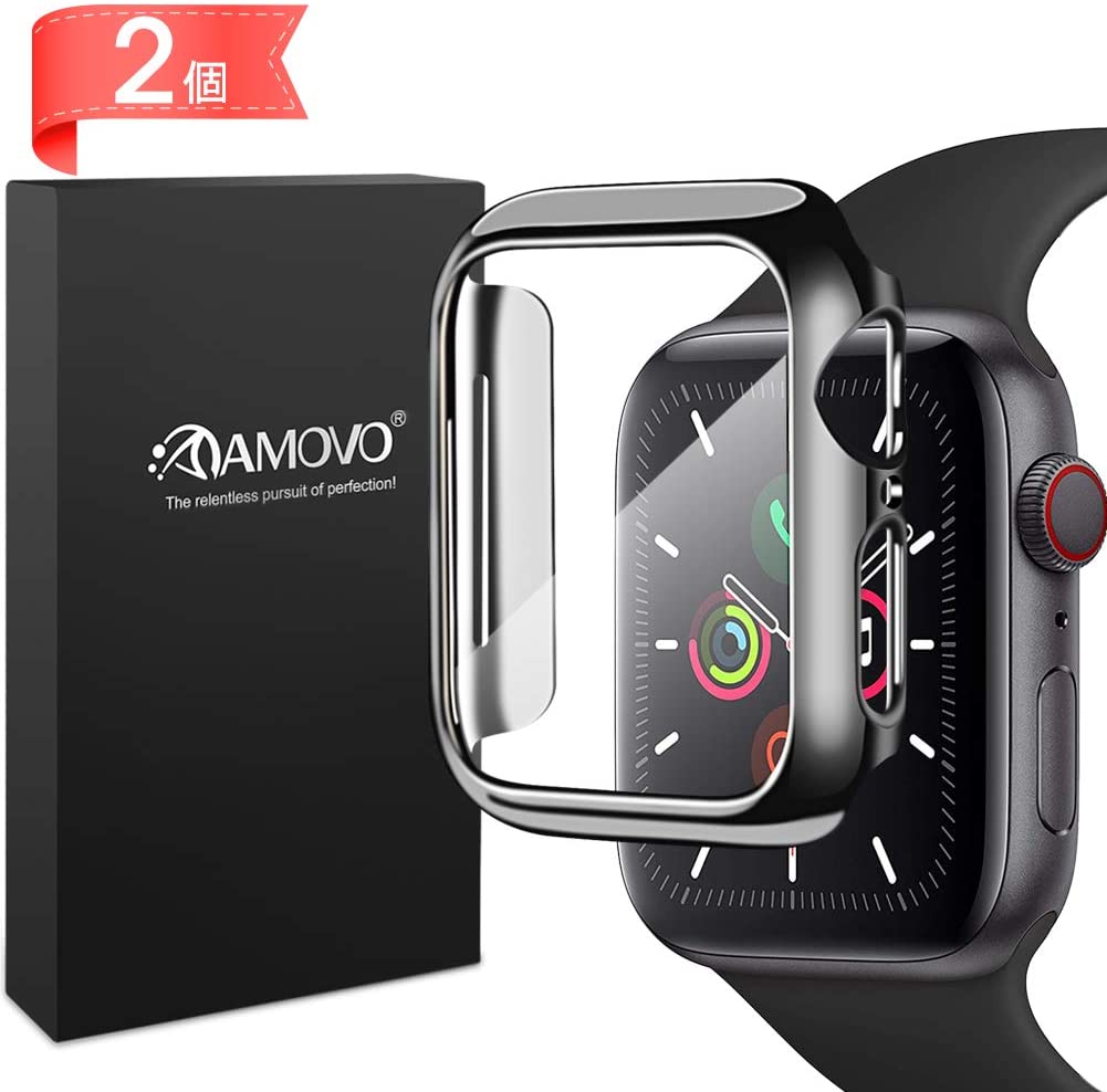 アップルウォッチ カバー ケース 40mm 44mm 41mm 45mm Apple Watch 画面フィルム シリーズ8 Se 光沢 艶あり 液晶保護カバー  保護シール 保護フィルム AMOVO 日本旭硝子 傷防止 生活防水 耐衝撃 防塵 画面保護ケース AUNEOS アクセサリー ポスト投函  スマートフォン ...