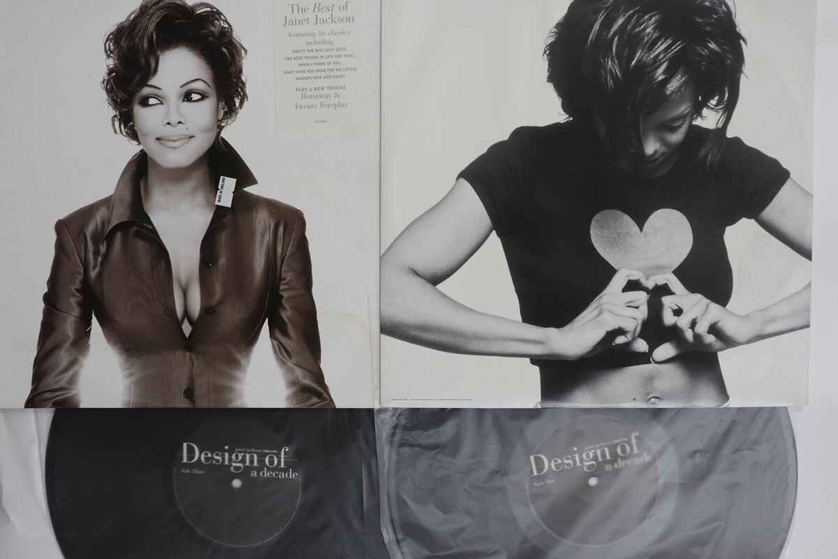 【中古】2discs LP Janet Jackson Design Of A Decade 1986/1996 5404001 A&M /00520|レコードシティ 店
