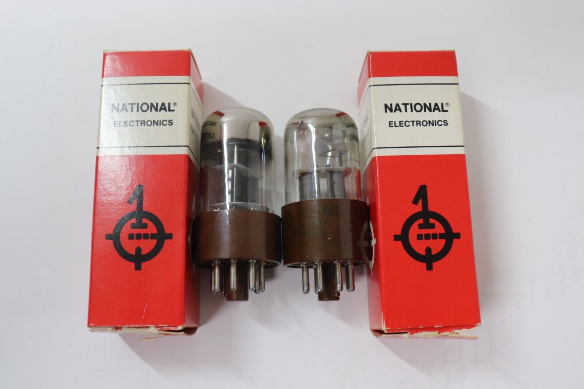 【中古】National Electronics ナショナルエレクト 6SL7WGT Vacuumtube 無意味さ管2本仕掛ける /197