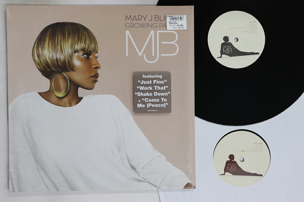 【中古】米2LP Mary J Blige Growing Pains B001033301 GEFFEN /00520｜RECORD CITY 店