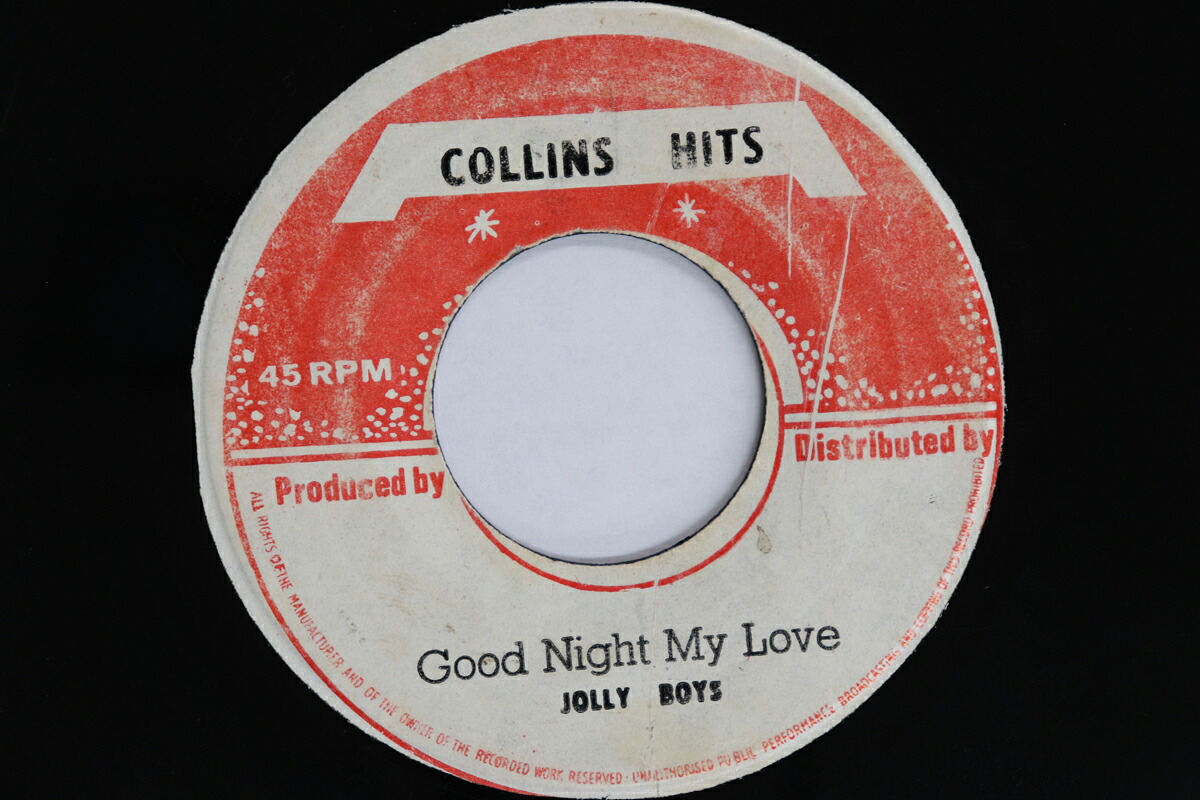 【中古】7&rdquo; Jolly Boys Good Night My Love / Dont Want To Be Heart none Collins Hits /00050｜RECORD CITY 店