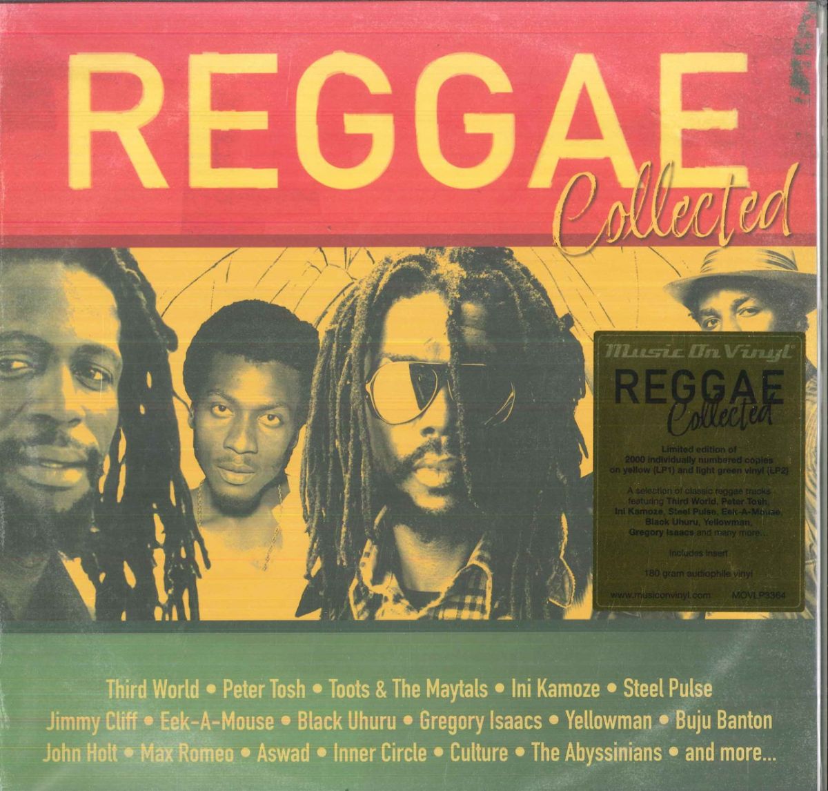 【新品】欧2discs LP Various Reggae Collected (Yellow Green Vinyl) (-180g) MOVLP3364 Music On Vinyl 未開封 /00520｜RECORD CITY 店