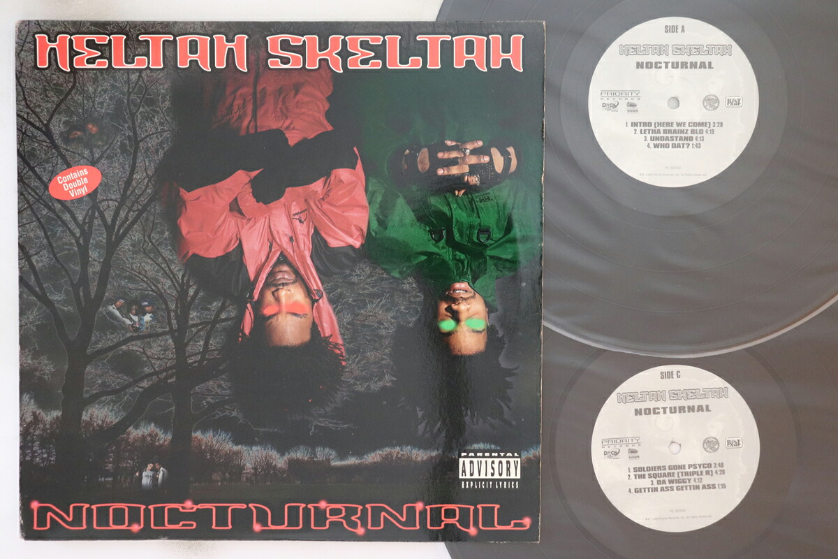 【中古】米2LP Heltah Skeltah Nocturnal P150532 PRIORITY /00260|レコードシティ 店