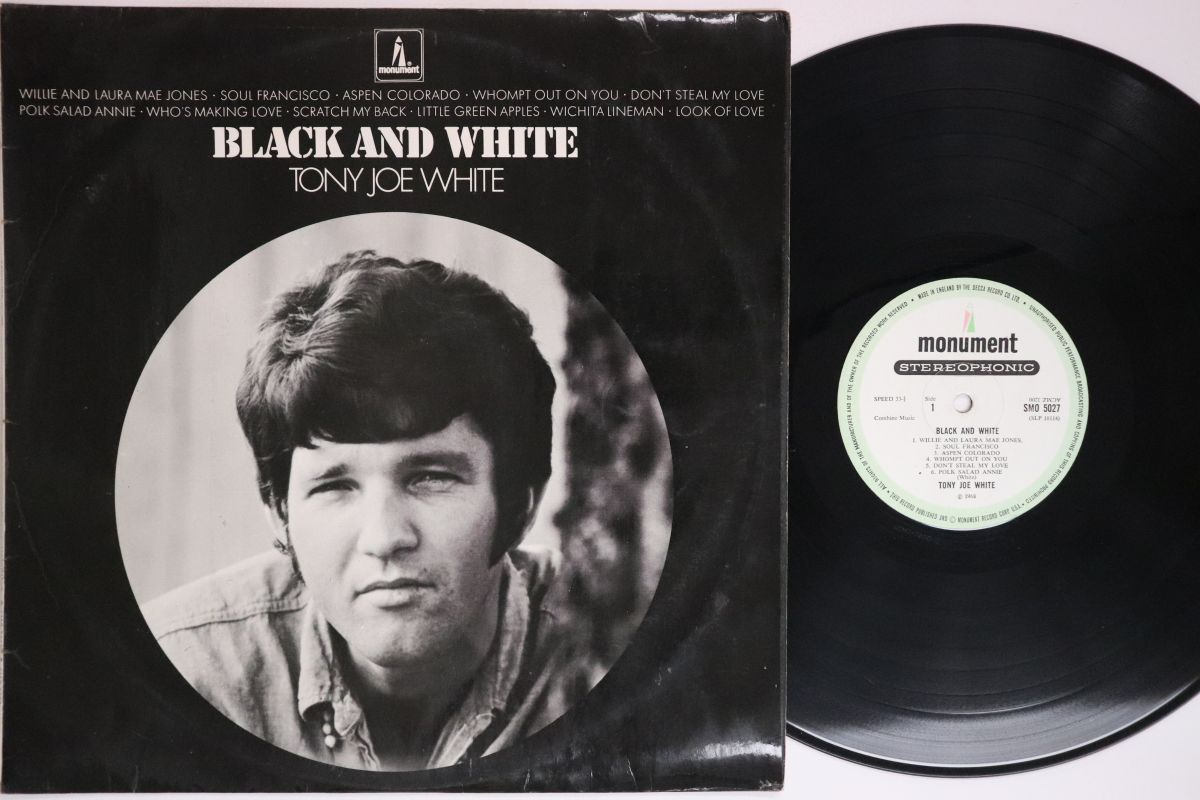 【中古】英LP Tony Joe White Black And White SMO5027 MONUMENT /00260｜RECORD CITY 店