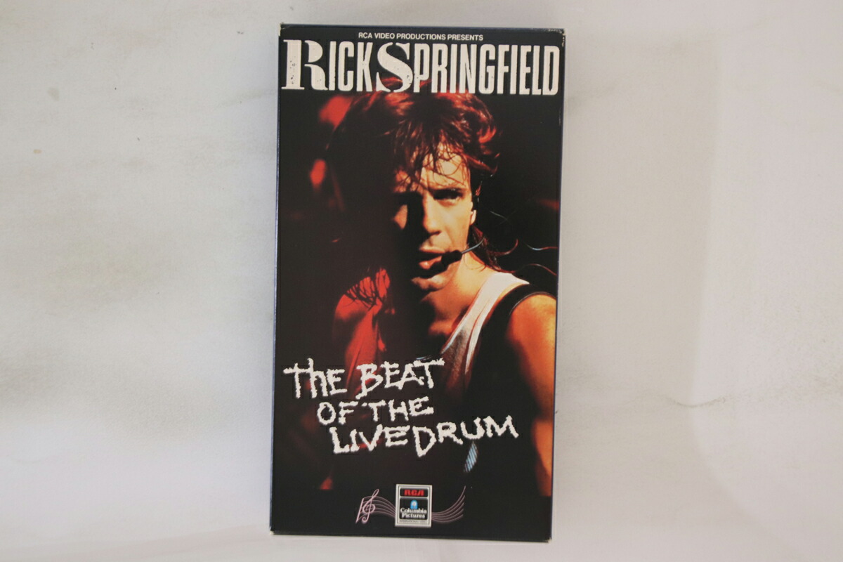 【中古】VHS Rick Springfield Beat Of The Live Drum RPVS1014 COLUMBIA /00300画像