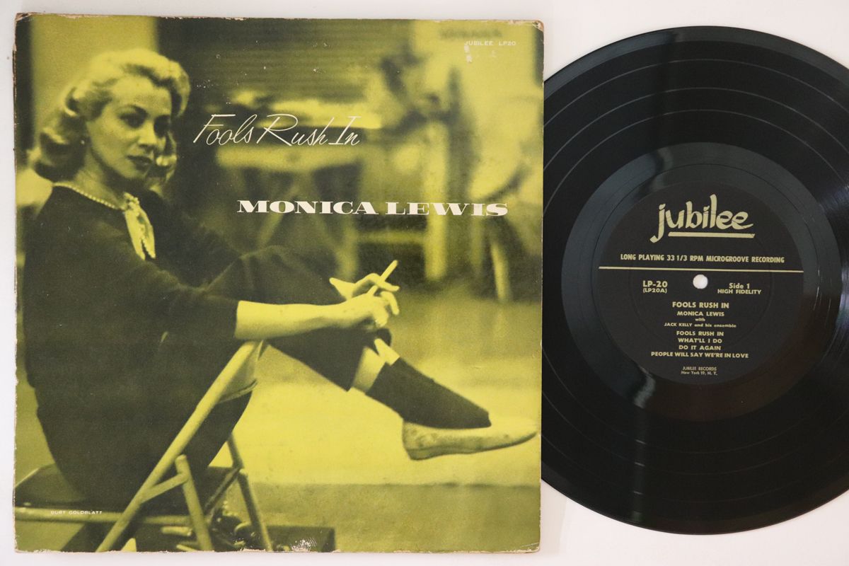 【中古】米10” Monica Lewis Fools Rush In LP20 JUBILEE /00200|レコードシティ 店