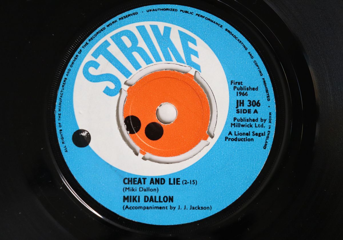 【中古】英7&rdquo; Miki Dallon Cheat And Lie / Im Gonna Find Me A Cave JH306 STRIKE /00080｜RECORD CITY 店