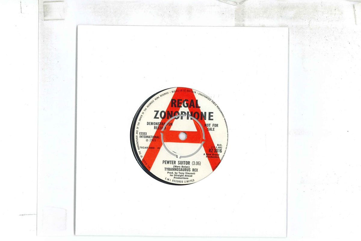 【中古】7&rdquo; Tyrannosaurus Rex Pewter Suitor RZ3016PROMO REGAL ZONOPHONE UK Vinyl プロモ /00080｜レコードシティ 店 25,241円