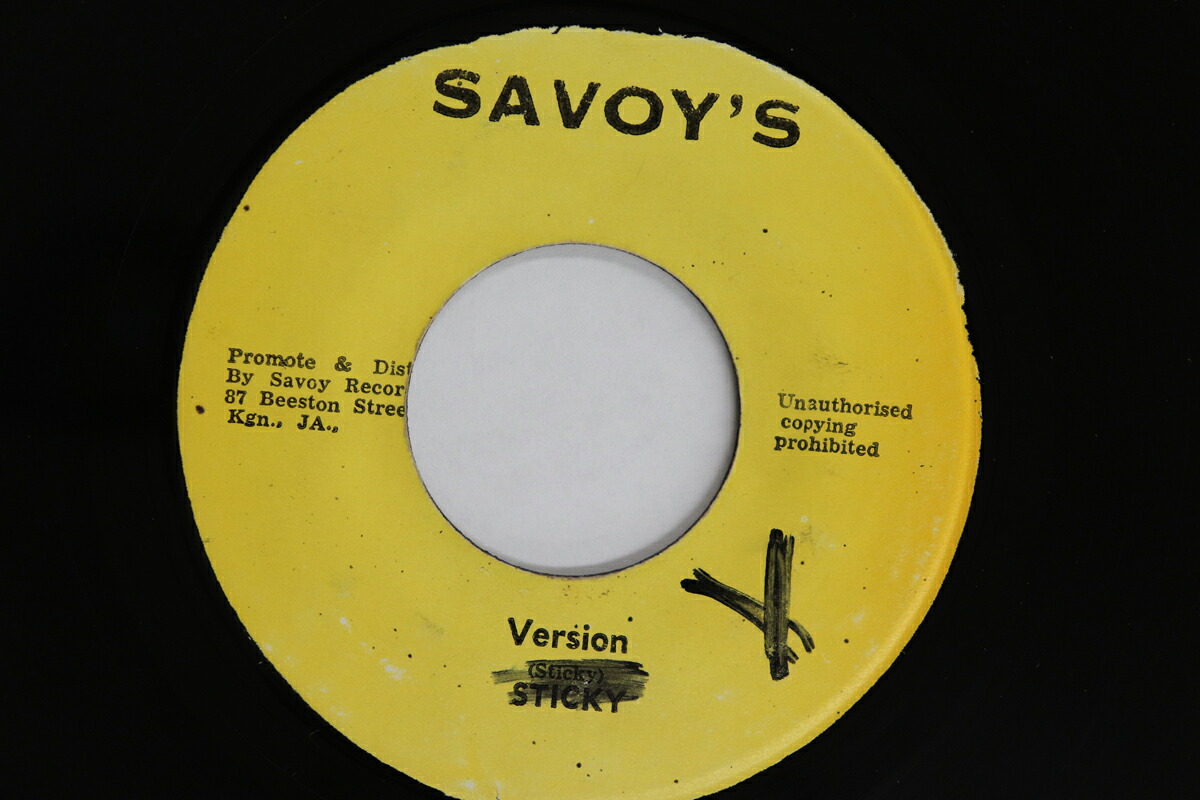 【中古】ジャマイカ7&rdquo; Count Sticky God Knows / Version NONE SAVOYS /00080｜RECORD CITY 店