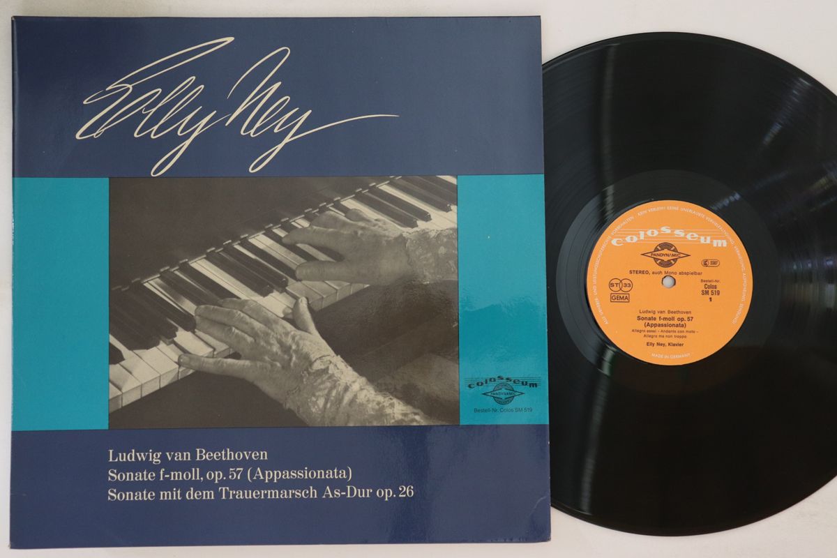 【中古】独LP エリー・ナイ(Pf) ベートーヴェン ピアノソナタ第23番「熱情」、第12番「 SM519 COLOSSEUM /00260｜レコードシティ 店