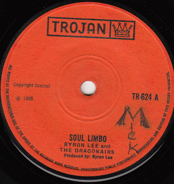 【中古】英7&rdquo; Byron Lee &amp; The Dragonaires Soul Limbo TR624 Trojan Records /00080｜RECORD CITY 店