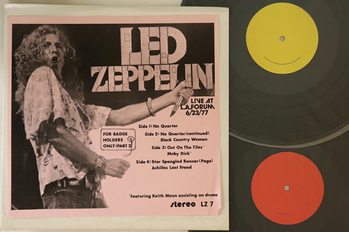 【中古】2discs LP Led Zeppelin For Badge Holders Only Part 2 LZ7 NOT ON LABAL /00520|レコードシティ 店