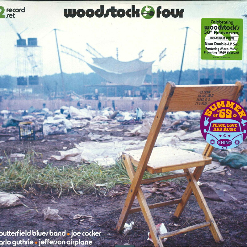 【新品】2discs LP Various Woodstock Four R1591285 Cotillion, Rhino Rec /00660｜RECORD CITY 店 6,479円