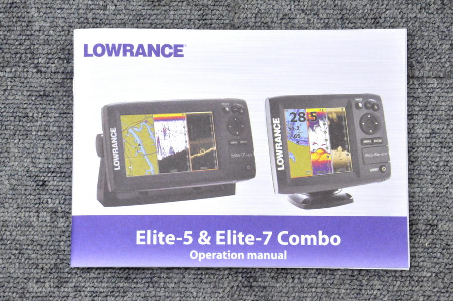 ローランス LOWRANCE 魚群探知機 魚探 浅場用振動子付□Elite-5 Elite5