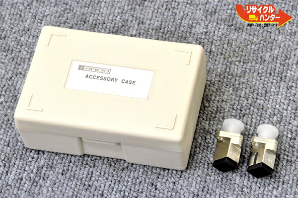 安藤電機 光ファイバ 変換コネクタアダプタ 2個 SC-FC-A SNW ■パワーメーター AQ2150A OTDRに使用可能｜リサイクル ハンター店