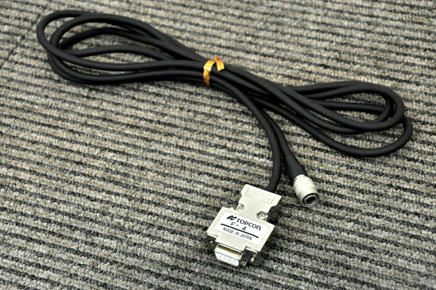 TOPCON/トプコン 見聞収集家用 インターフェイスケーブル F-4■F4有線テレビ＝F-24負けず劣らず品■FC-250 FC-200 FC-100 FC-2000 FC-1000 FC-7 FC-5【中古】総締めステイション-見聞収集家繋ぎ合わせる用■位置づける設備も過半数ご準備すること！■界面有線テレビ