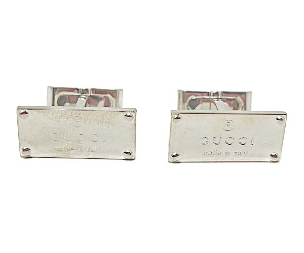 【中古】 【百貨店SALE10%OFF】 GUCCI グッチ 折り返し しろがね色925 ロゴタイプ
