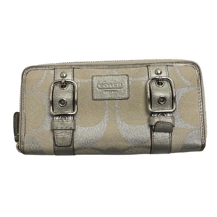 楽天市場】【中古】COACH コーチ シグネチャー ラウンドファスナ